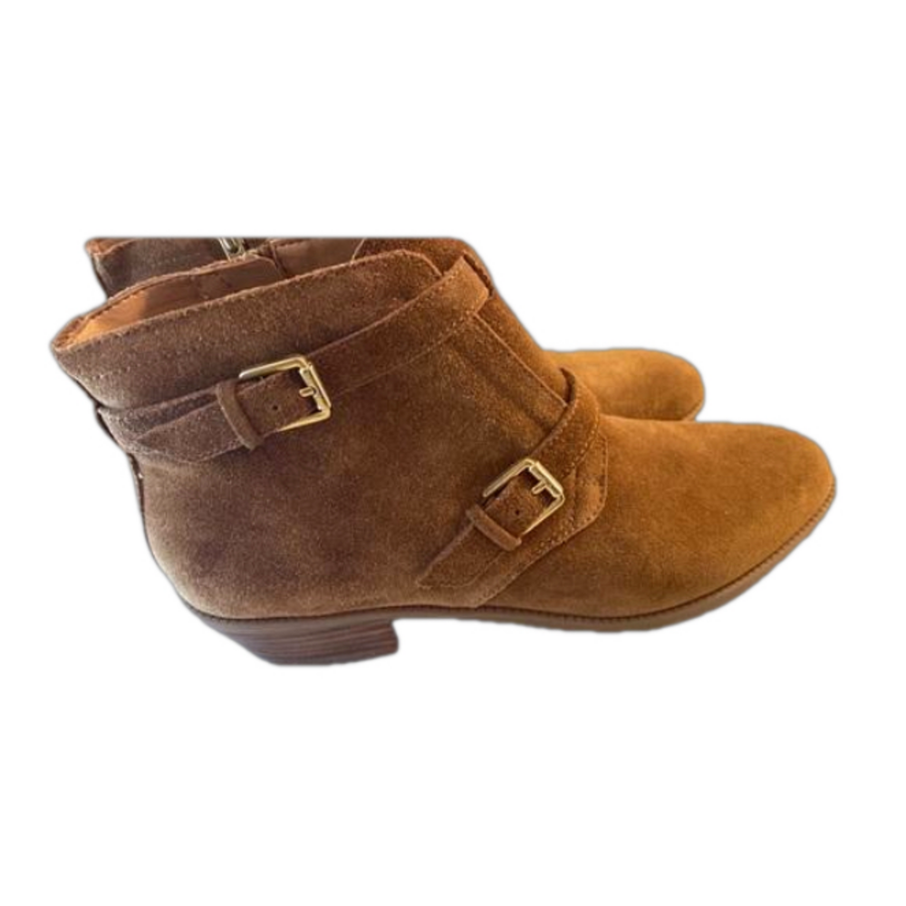 Brown Suede Ankle Boots